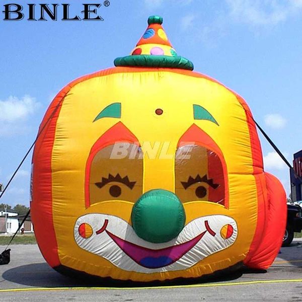 Image of Attractive 6mH large outdoor inflatable clown head balloon for halloween decoration