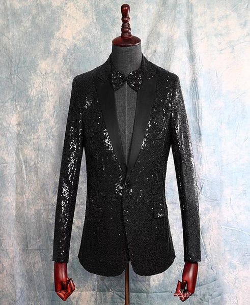 new sequins black men suits for wedding peaked lapel groom wear tuxedos one button prom party blazer suit only one jacket 7301449807, Black;gray
new sequins black men suits for wedding peaked lapel groom wear tuxedos one button prom party blazer suit only one jacket 7301449807, Black;gray