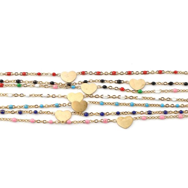 anklets stainless steel anklet heart cross infinite enamel multicolor on foot ankle bracelets women leg link chain jewelry 23cm 1 piece g220, Red;blue
anklets stainless steel anklet heart cross infinite enamel multicolor on foot ankle bracelets women leg link chain jewelry 23cm 1 piece g220, Red;blue