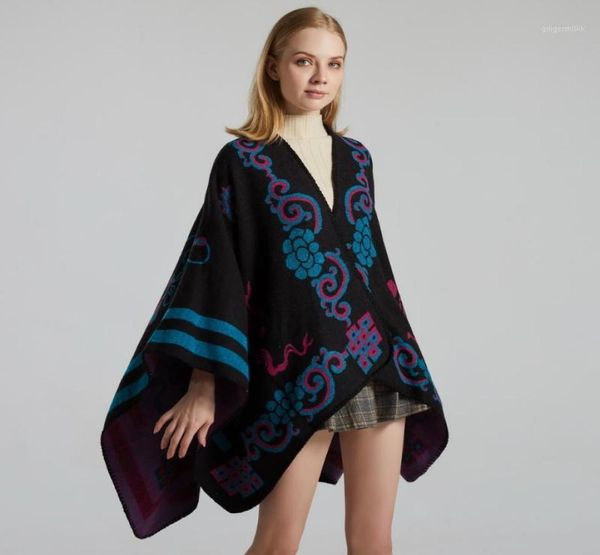 scarves vintage floral poncho mantilla women pallium warm chal shawls autumn winter cape scarf soft female mujer bufanda17102455, Blue;gray
scarves vintage floral poncho mantilla women pallium warm chal shawls autumn winter cape scarf soft female mujer bufanda17102455, Blue;gray
