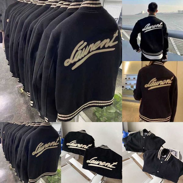 luxury designer jacket mens baseball jackets embroidered sportswear men women loose hip hop wool cardigan coat us size atqi, Black;brown
luxury designer jacket mens baseball jackets embroidered sportswear men women loose hip hop wool cardigan coat us size atqi, Black;brown