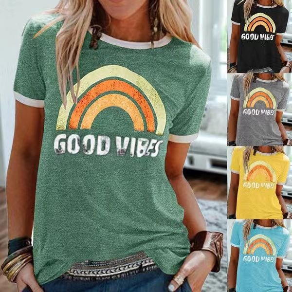 summer womens t shirts new fashion tshirts with letters breathable short sleeve womens wholesale with floral t shirts, White;black
summer womens t shirts new fashion tshirts with letters breathable short sleeve womens wholesale with floral t shirts, White;black