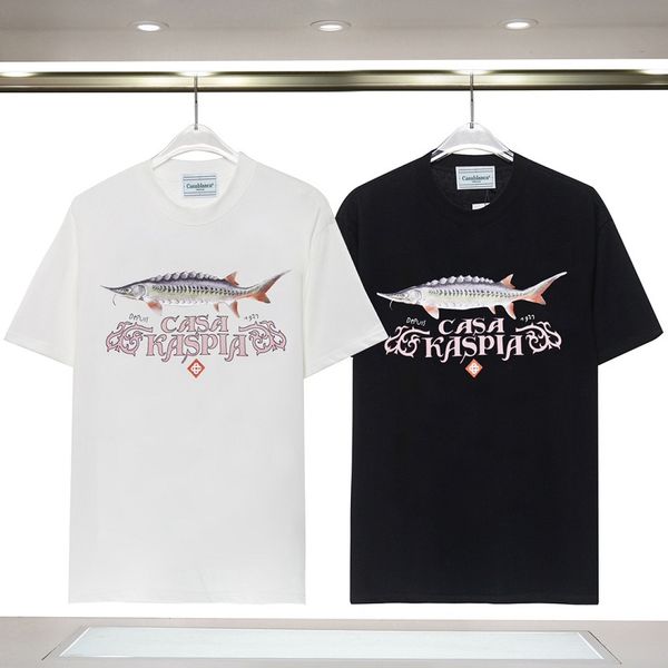 short sleeve t shirt casablanca 23 spring/summer new gate of fantasy fish print t-shirt casual short sleeve size s m xl 2xl 3xl, White;black
short sleeve t shirt casablanca 23 spring/summer new gate of fantasy fish print t-shirt casual short sleeve size s m xl 2xl 3xl, White;black