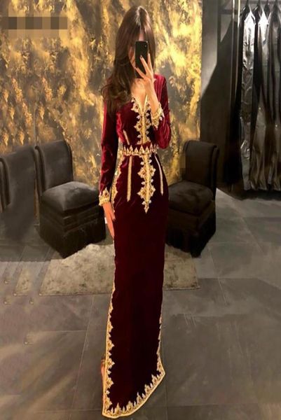 morocco caftan evening gowns v neck mermaid prom dresses side slit velvet gold lace applique long sleeves formal evening party dre4709273, Black;red
morocco caftan evening gowns v neck mermaid prom dresses side slit velvet gold lace applique long sleeves formal evening party dre4709273, Black;red