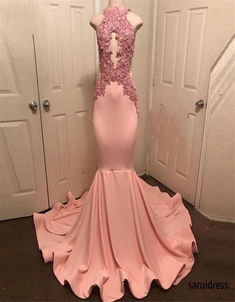 halter neck sleeveless robe de soiree party dress abiye peachpink mermaid prom gowns lace appliques long prom dress formal dress7578142, Black
halter neck sleeveless robe de soiree party dress abiye peachpink mermaid prom gowns lace appliques long prom dress formal dress7578142, Black