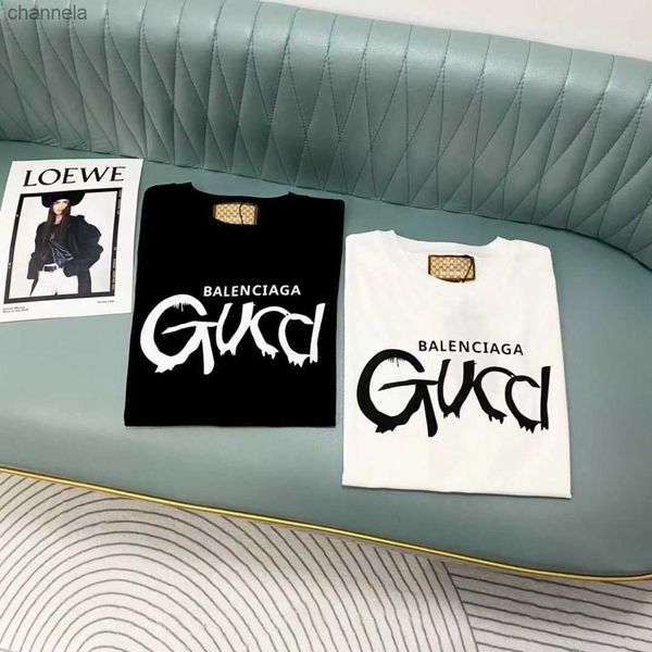 men's t-shirts high version co branded 23 new g family pure cotton letter printed short sleeved t-shirt for both men and women half sle, White;black
men's t-shirts high version co branded 23 new g family pure cotton letter printed short sleeved t-shirt for both men and women half sle, White;black