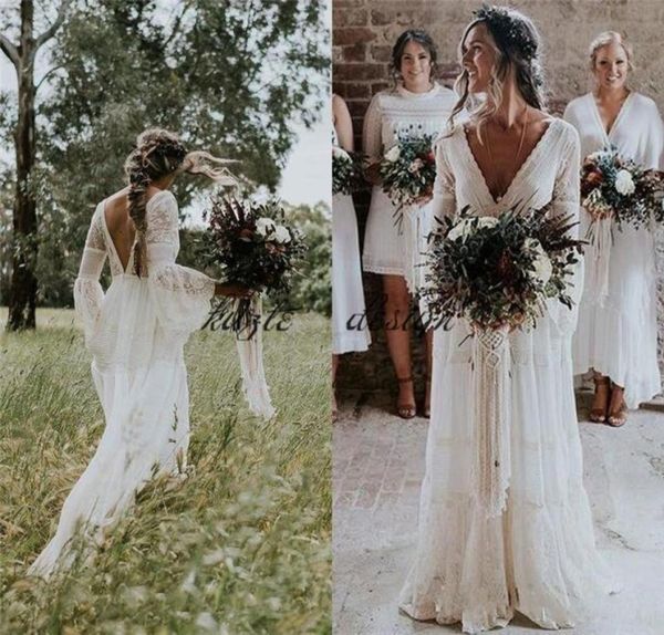 boho bohemia full lace wedding dresses backless long sleeves custom made bridal gowns vestido de novia3228861, White
boho bohemia full lace wedding dresses backless long sleeves custom made bridal gowns vestido de novia3228861, White