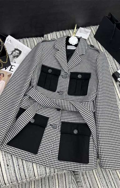 women's jackets designer new brand jacket ootd fashion grade houndstooth tweed coat overcoat leisure women spring coats cardigan christ, Black;brown
women's jackets designer new brand jacket ootd fashion grade houndstooth tweed coat overcoat leisure women spring coats cardigan christ, Black;brown