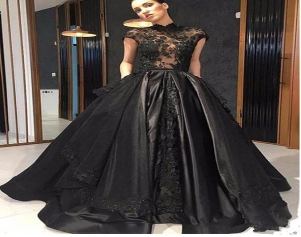 vintage black gothic wedding dresses 2019 high neck cap sleeves illusion beaded lace satin non white bridal gowns couture cust8595655
vintage black gothic wedding dresses 2019 high neck cap sleeves illusion beaded lace satin non white bridal gowns couture cust8595655