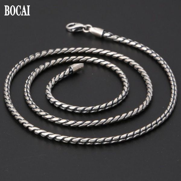necklaces bocai new real s925 pure silver jewelry men and women necklace retro trendy simple wild twist mecklace clavicle chain
necklaces bocai new real s925 pure silver jewelry men and women necklace retro trendy simple wild twist mecklace clavicle chain