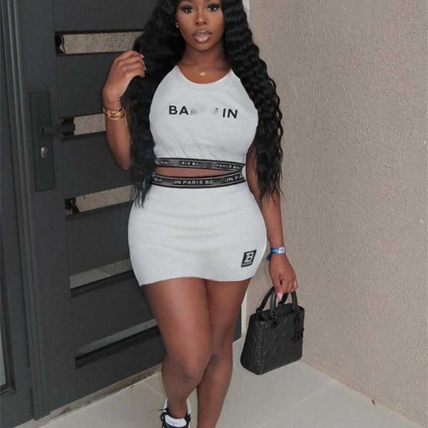 retail summer fashion set designer womens tracksuits letter printed tank and short skirt outfits two piece dress suit, Gray
retail summer fashion set designer womens tracksuits letter printed tank and short skirt outfits two piece dress suit, Gray