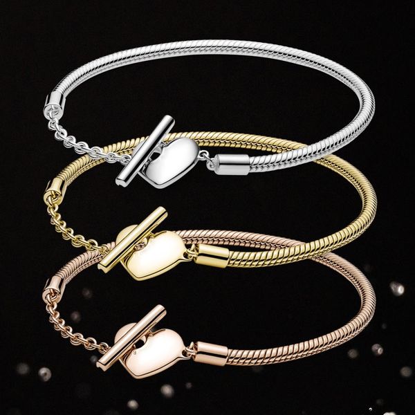 bangle moments heart tbar snake chain bracelet original authentic silver jewelry real bangles luxury gifts diy charm, Black
bangle moments heart tbar snake chain bracelet original authentic silver jewelry real bangles luxury gifts diy charm, Black