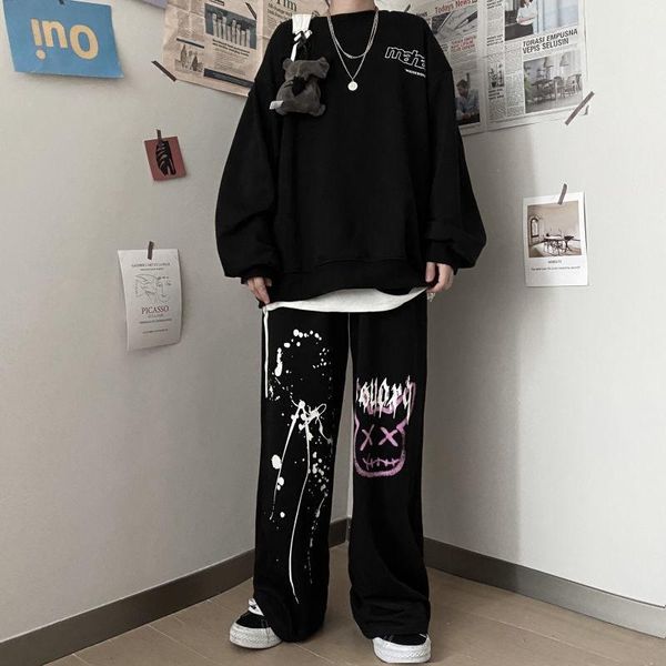 capris mingliusili harajuku drukuj e dziewczyna szerokie spodnie nogi kobiety wiosna ostatni krzyk mody spodnie z wysokim stanem wysokiej, Black;white
capris mingliusili harajuku drukuj e dziewczyna szerokie spodnie nogi kobiety wiosna ostatni krzyk mody spodnie z wysokim stanem wysokiej, Black;white