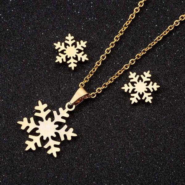 senior designer pendant necklace snowflake necklace earstuds girls' three piece set minimalist style christmas gift holiday party, Black
senior designer pendant necklace snowflake necklace earstuds girls' three piece set minimalist style christmas gift holiday party, Black