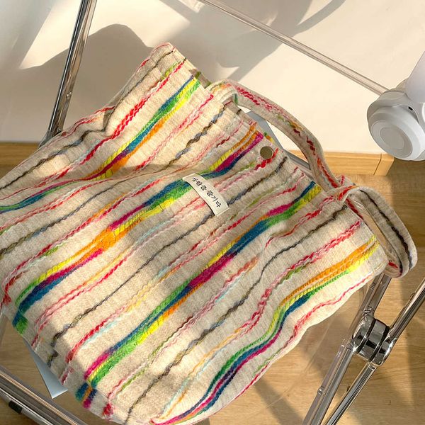lgbt shopping bags pride korean version rainbow bag striped shoulder large capacity casual tote college student class commuting 230522
lgbt shopping bags pride korean version rainbow bag striped shoulder large capacity casual tote college student class commuting 230522
