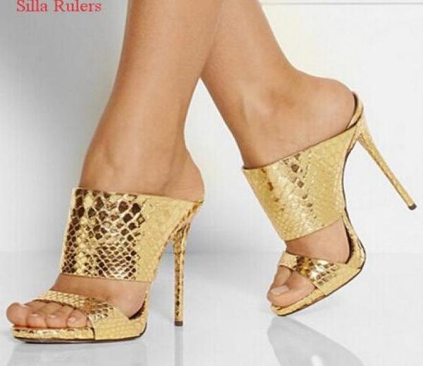 2018 gold silver snakestamped slide sandals gladiator sandals women high heels slipper women shoes woman pumps sandalias muj5406233, Black
2018 gold silver snakestamped slide sandals gladiator sandals women high heels slipper women shoes woman pumps sandalias muj5406233, Black