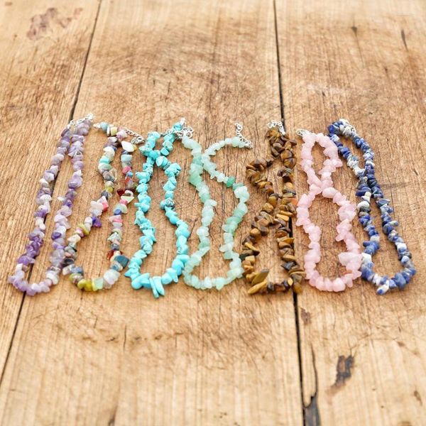 chains irregular chips natural stone necklace women girls asymmetry beads crystal quartz gravel collar fashion jewelry, Silver
chains irregular chips natural stone necklace women girls asymmetry beads crystal quartz gravel collar fashion jewelry, Silver