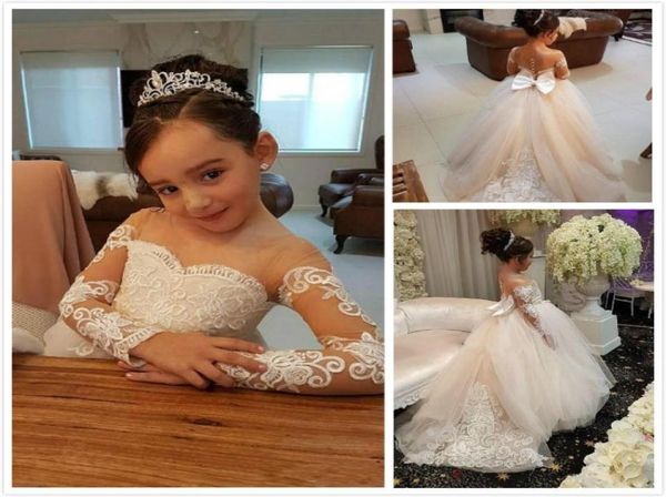 ivory flower girls dresses for weddings lace appliques beads long sleeves girl wedding dress sashes toddler pgeant gowns4083316, White;blue 
ivory flower girls dresses for weddings lace appliques beads long sleeves girl wedding dress sashes toddler pgeant gowns4083316, White;blue