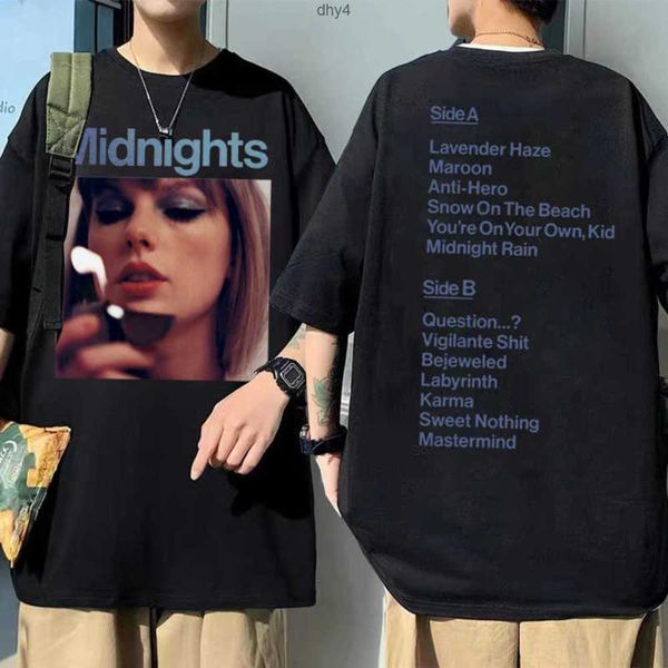 men's t-shirts singer taylor new album midnights same style tshirt casual oversized t shirt fashion men women y2k aesthetic art tshirts, White;black
men's t-shirts singer taylor new album midnights same style tshirt casual oversized t shirt fashion men women y2k aesthetic art tshirts, White;black