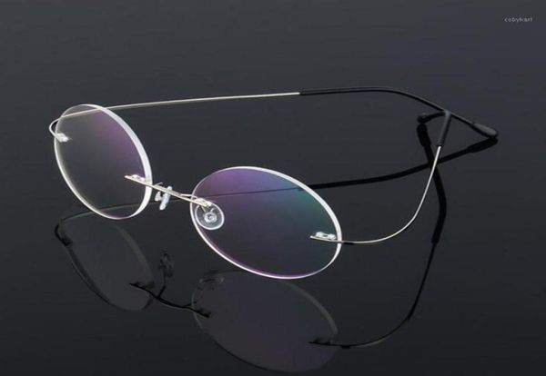 fashion sunglasses frames retro round titanium glasses frame men metal rimless super light myopia nerd screwless eyewear16642510, Black
fashion sunglasses frames retro round titanium glasses frame men metal rimless super light myopia nerd screwless eyewear16642510, Black