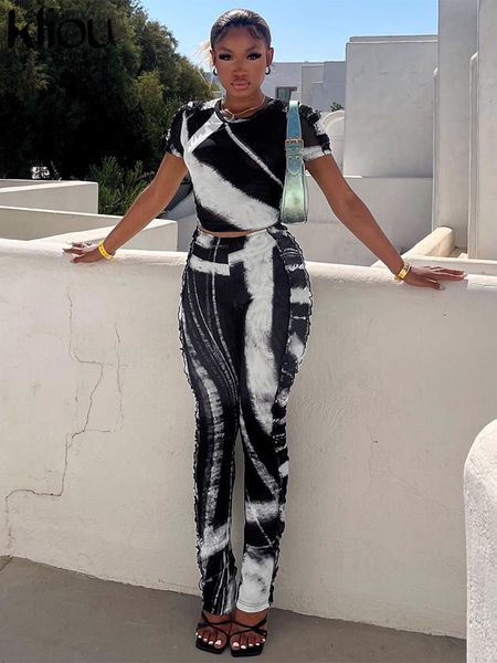 women s two piece pants kliou vintage print panelled set women hipster skinny o neck short sleeve tees mid waist pencil lady street suit 230, White
women s two piece pants kliou vintage print panelled set women hipster skinny o neck short sleeve tees mid waist pencil lady street suit 230, White