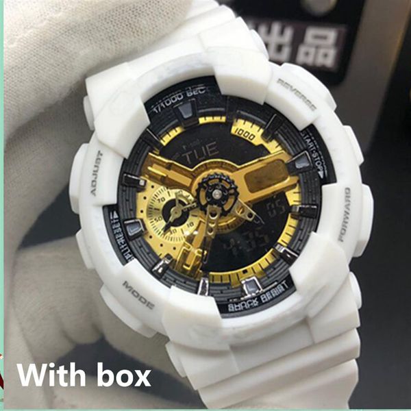 water proof fashion watch men women sports digital led digner autolight waterproof ga100 student brand military watch with box343s, Silver
water proof fashion watch men women sports digital led digner autolight waterproof ga100 student brand military watch with box343s, Silver