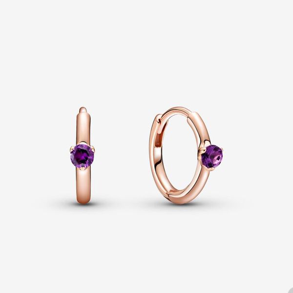 purple solitaire huggie hoop earrings for pandora 18k rose gold wedding party earring set designer jewelry for women crystal diamond earring, Golden;silver
purple solitaire huggie hoop earrings for pandora 18k rose gold wedding party earring set designer jewelry for women crystal diamond earring, Golden;silver