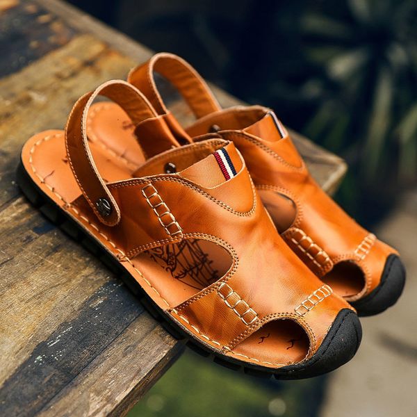 sandals summer men beach genuine leather sandals shoes outdoor hiking climbing classic rome comfortable male soft size38-44 230522, Black
sandals summer men beach genuine leather sandals shoes outdoor hiking climbing classic rome comfortable male soft size38-44 230522, Black