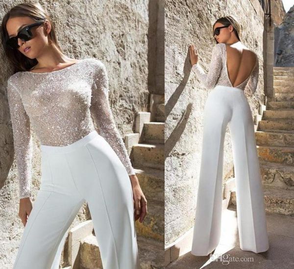 2020 new jumpsuit wedding dresses sheath jewel neck bling bling sequins long sleeve bridal gowns wedding dress vestidos8475925, White
2020 new jumpsuit wedding dresses sheath jewel neck bling bling sequins long sleeve bridal gowns wedding dress vestidos8475925, White