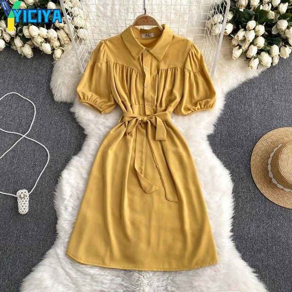 yiciya casual dresses elegant summer a-line short sleeve turn-down collar solid colours femme vestidos elastic high waist skinny dress, Black;gray
yiciya casual dresses elegant summer a-line short sleeve turn-down collar solid colours femme vestidos elastic high waist skinny dress, Black;gray