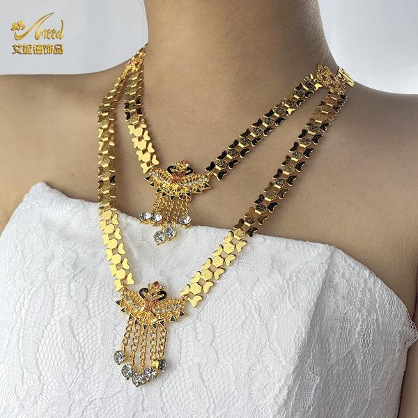 necklaces multilayer necklace 24k gold plated chain layered choker indian jewelry for woman bridal luxury wedding party dubai jewellery, Silver
necklaces multilayer necklace 24k gold plated chain layered choker indian jewelry for woman bridal luxury wedding party dubai jewellery, Silver