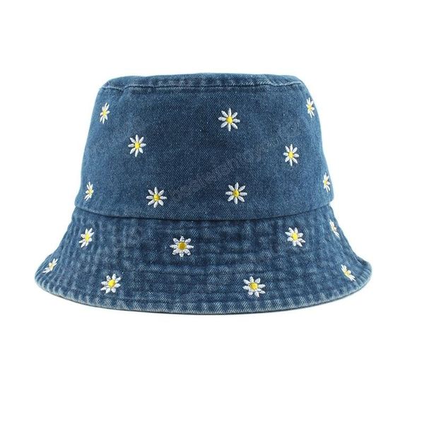 vintage washed denim bucket hat flower embroidery foldable fishing fisherman hat outdoor travel beach sun hats for women men, Blue;gray
vintage washed denim bucket hat flower embroidery foldable fishing fisherman hat outdoor travel beach sun hats for women men, Blue;gray