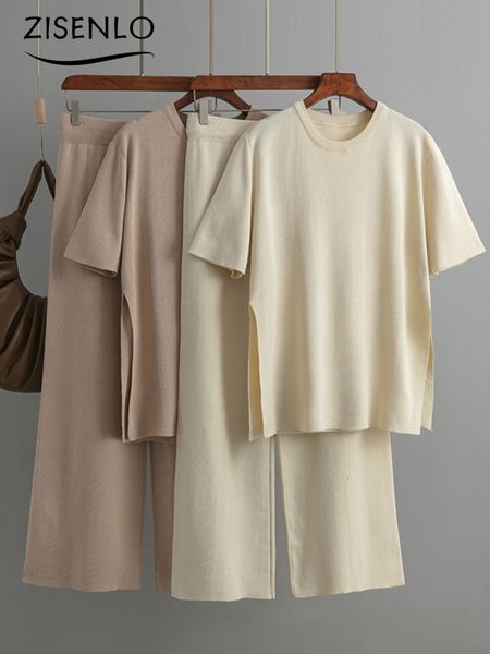 women s two piece pants clothes for women summer solid color loose knit shirt high waist two piece set casual streetwear sets 230522, White
women s two piece pants clothes for women summer solid color loose knit shirt high waist two piece set casual streetwear sets 230522, White