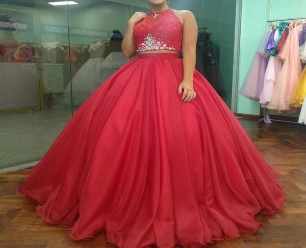 sparkly ball gown quinceanera dress open back two piece halter lace up crystal sweet 16 dresses girls 15 birthday gowns7030445, Blue;red
sparkly ball gown quinceanera dress open back two piece halter lace up crystal sweet 16 dresses girls 15 birthday gowns7030445, Blue;red