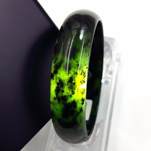 bangle natural women's jade bracelet fashion bangle jewelry charm accessories hand carved round bangle for woman men 5664mm, Black
bangle natural women's jade bracelet fashion bangle jewelry charm accessories hand carved round bangle for woman men 5664mm, Black