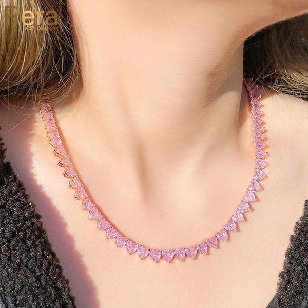 necklaces pera sweet love heart shape pink cubic zirconia gold plated round choker necklace for lover's birthday party jewelry gift p02, Silver
necklaces pera sweet love heart shape pink cubic zirconia gold plated round choker necklace for lover's birthday party jewelry gift p02, Silver