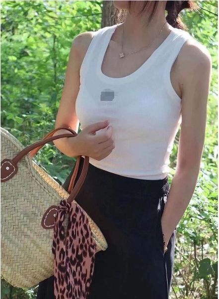 summer tank women tees crop embroidery shoulder black tank casual sleeveless backless shirts luxury designer solid color vest, White
summer tank women tees crop embroidery shoulder black tank casual sleeveless backless shirts luxury designer solid color vest, White