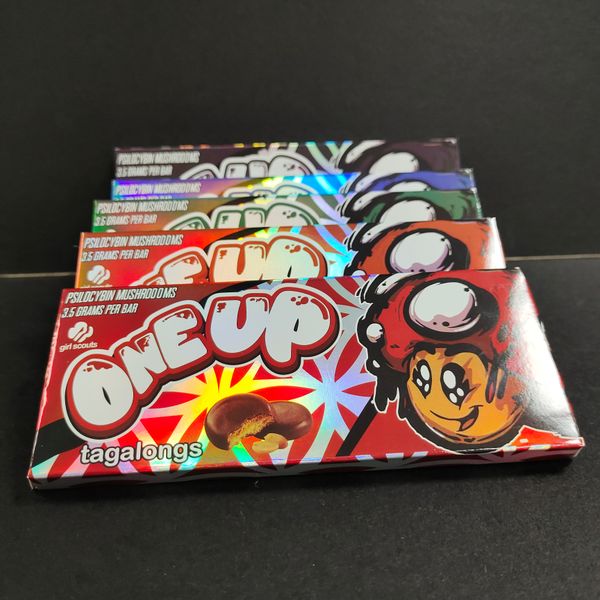oneup sample order one up chocolate bar packing boxes mushroom shrooms cookies and cream display box qr code sticker size 60*142*10mm do-si-
oneup sample order one up chocolate bar packing boxes mushroom shrooms cookies and cream display box qr code sticker size 60*142*10mm do-si-