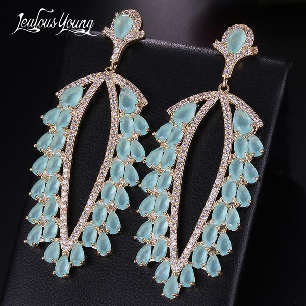 knot luxury big leaf cubic zirconia wedding drop earrings with yellow gold color dangle earrings india africa fashion jewelry, Silver
knot luxury big leaf cubic zirconia wedding drop earrings with yellow gold color dangle earrings india africa fashion jewelry, Silver