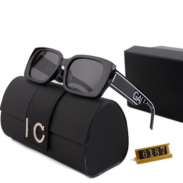 Image of brand Vintage Luxury Sunglasses square Women&#039;s Sun glasses Fashion Designer Shades Driving Frame Sunglasses UV400 Gradient lens 6187 Small frame