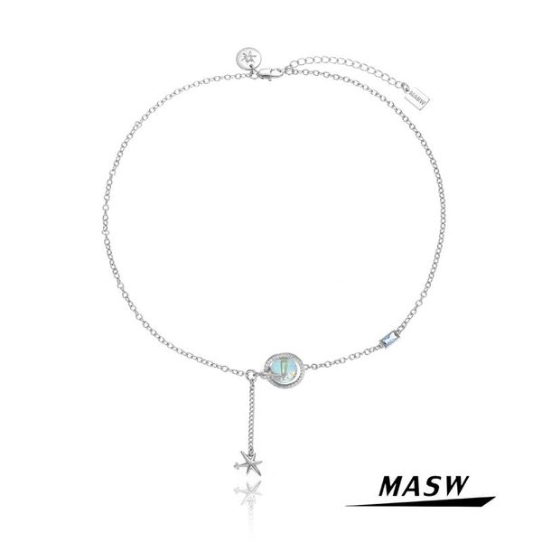 necklaces masw original design one layer delicate chain necklace popular geometric bead pendant necklace for women party birthday gift, Silver
necklaces masw original design one layer delicate chain necklace popular geometric bead pendant necklace for women party birthday gift, Silver