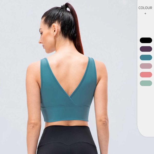 lu-721 women's yoga sports bra shockproof running vest high elastic tight training fitness tank underwear, White
lu-721 women's yoga sports bra shockproof running vest high elastic tight training fitness tank underwear, White