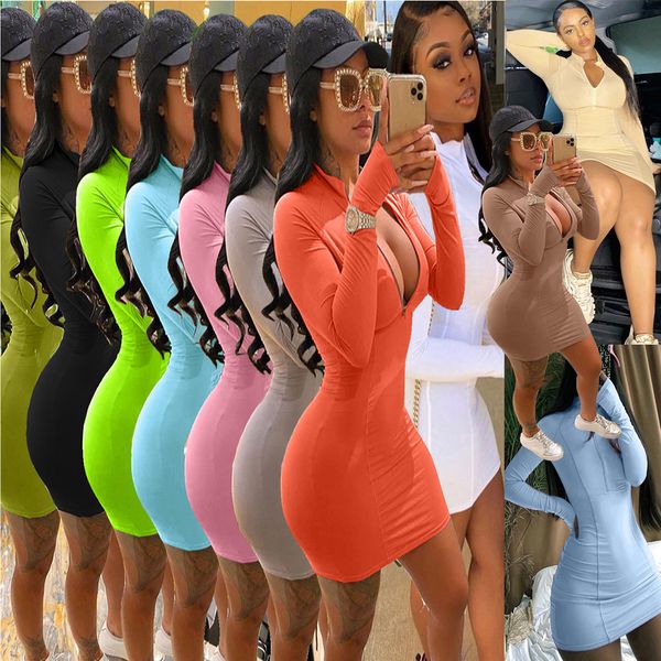 plus size dresses women casual zipper design mini dress mandarin collar long sleeve v neck sheath body-shaping cleavage female vestidos, Black
plus size dresses women casual zipper design mini dress mandarin collar long sleeve v neck sheath body-shaping cleavage female vestidos, Black