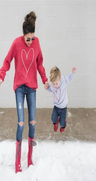 new family matching outfits clothes mother daughter son love heart print hoodies mommy and me outfits fall spring sport sweater sw1487434, Blue
new family matching outfits clothes mother daughter son love heart print hoodies mommy and me outfits fall spring sport sweater sw1487434, Blue