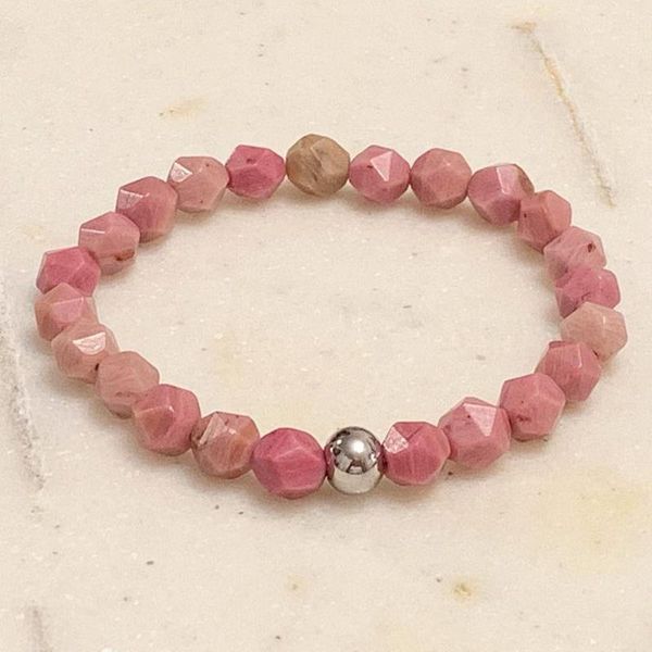 bangle 8mm faceted rhodonite mala bracelet star cut beads stretchy bracelet handmade beaded bracelet pink jewelry, Black
bangle 8mm faceted rhodonite mala bracelet star cut beads stretchy bracelet handmade beaded bracelet pink jewelry, Black
