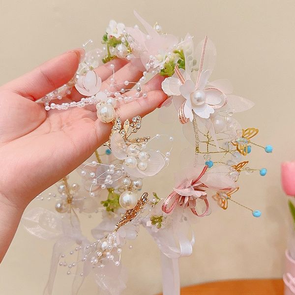 sweet children princess hair wreath girl flower pearl garland hairband wedding bridal headband beach party hair accessories, Slivery;white
sweet children princess hair wreath girl flower pearl garland hairband wedding bridal headband beach party hair accessories, Slivery;white