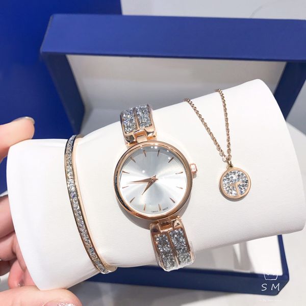 3 sets luxury womens watches bracelets necklaces brand designer fashion lady watch for women christmas birthday gift wristwatches waterproof, Slivery;brown
3 sets luxury womens watches bracelets necklaces brand designer fashion lady watch for women christmas birthday gift wristwatches waterproof, Slivery;brown
