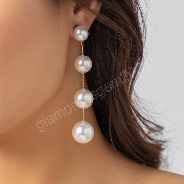 simulation pearl long tassel drop earrings for women wedding bridal vintage bead dangle earrings jewelry gift, Silver
simulation pearl long tassel drop earrings for women wedding bridal vintage bead dangle earrings jewelry gift, Silver