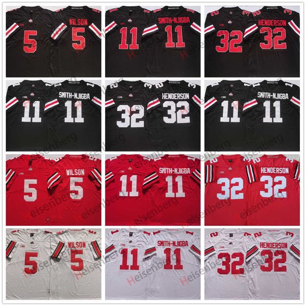 ncaa college ohio state buckeyes football jerseys 5 wilson 11 smith njigba 32 henderson jersey, Black
ncaa college ohio state buckeyes football jerseys 5 wilson 11 smith njigba 32 henderson jersey, Black