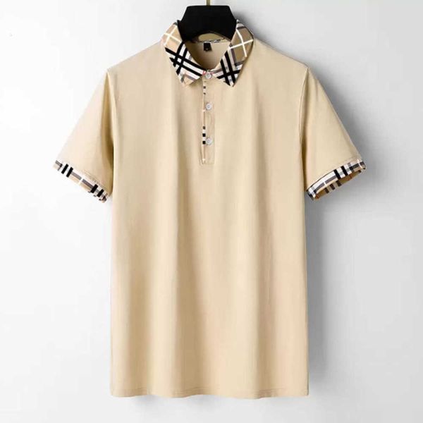 designer polo mens polos shirt burbrerys high end cotton men tshirt fashion clothing luxury striped lapel and short sleeve bur casual shirts, White;black
designer polo mens polos shirt burbrerys high end cotton men tshirt fashion clothing luxury striped lapel and short sleeve bur casual shirts, White;black